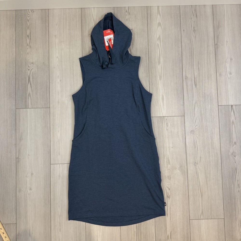 NWT The North Face Women's Medium Blue Bayocean Sleeveless Hooded Dress L121409‎